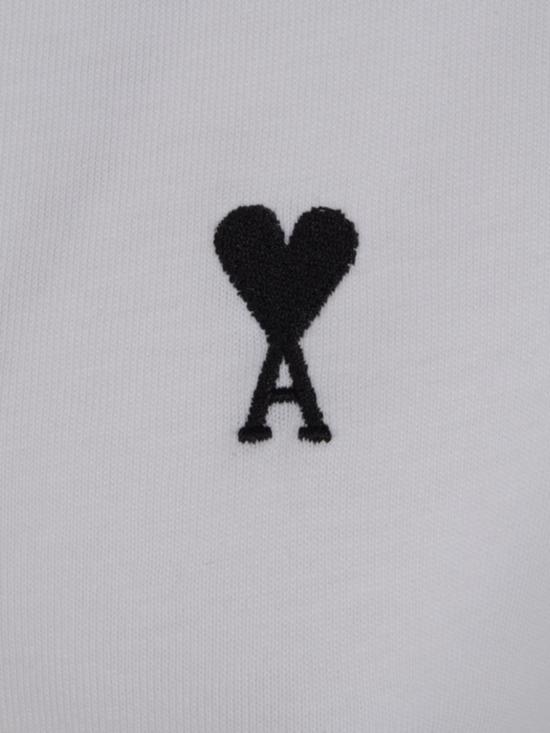 26SS 아미 스몰 하트 로고 코튼 크롭 티셔츠 FTS347 724100 White - AMI