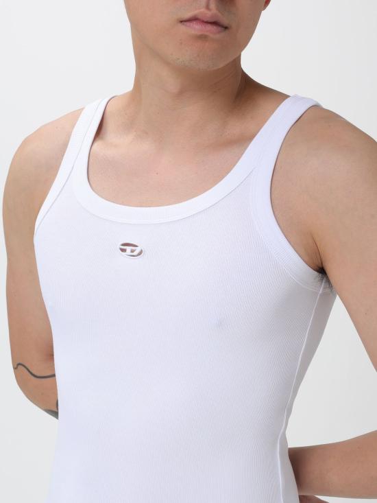 26SS 디젤 민소매 티셔츠 A200430EJAI100 WHITE DOM - DIESEL