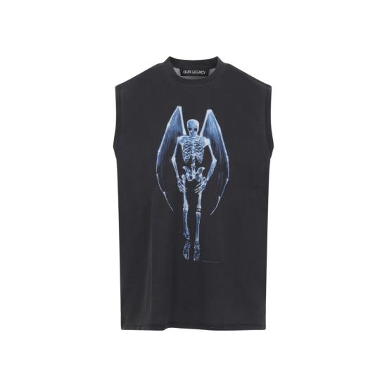 26SS 아워레가시 브리드 탱크 폴른 엔젤 프린트 M2266BF BLACK DOM