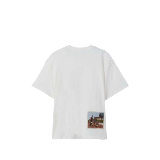 26SS 자크뮈스 반팔 티셔츠 TSM00595AJ00256 1NU WHITE DOM - JACQUEMUS