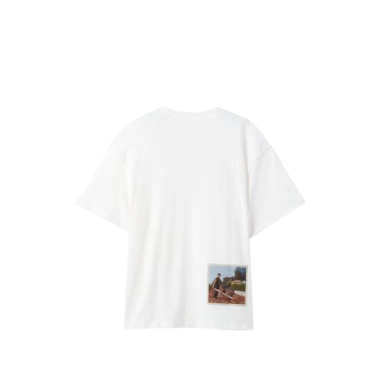 26SS 자크뮈스 페이장 쇼트 슬리브 티셔츠 TSM00595AJ00256 1NU WHITE DOM - JACQUEMUS
