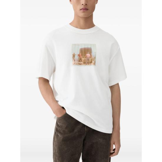 26SS 자크뮈스 페이장 쇼트 슬리브 티셔츠 TSM00595AJ00256 1NU WHITE DOM - JACQUEMUS
