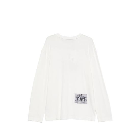 26SS 자크뮈스 긴팔 티셔츠 TSM00596AJ00256 1NU WHITE DOM - JACQUEMUS