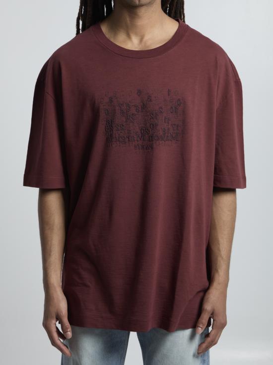 26SS 마르지엘라 반팔 티셔츠 S50GC0730 BORDEAUX