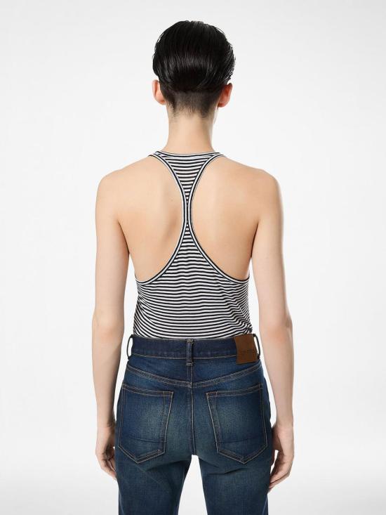 26SS 톰포드 탑 TSJ634 JEX187 NWA BLACK WHITE - TOMFORD