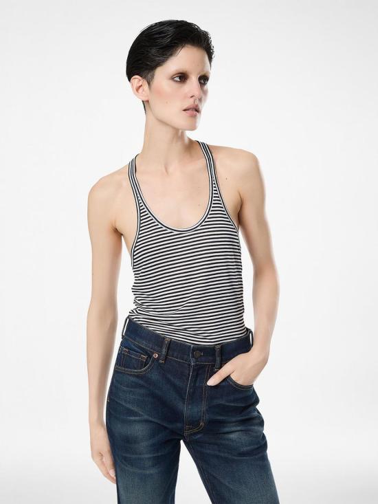 26SS 톰포드 탑 TSJ634 JEX187 NWA BLACK WHITE - TOMFORD