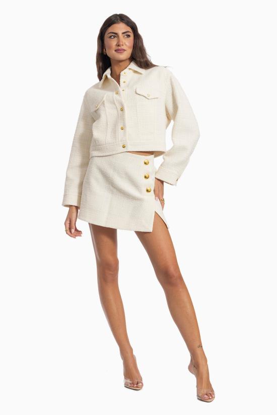 25FW 핑코 숏 스커트 105792 A2VJ White - PINKO