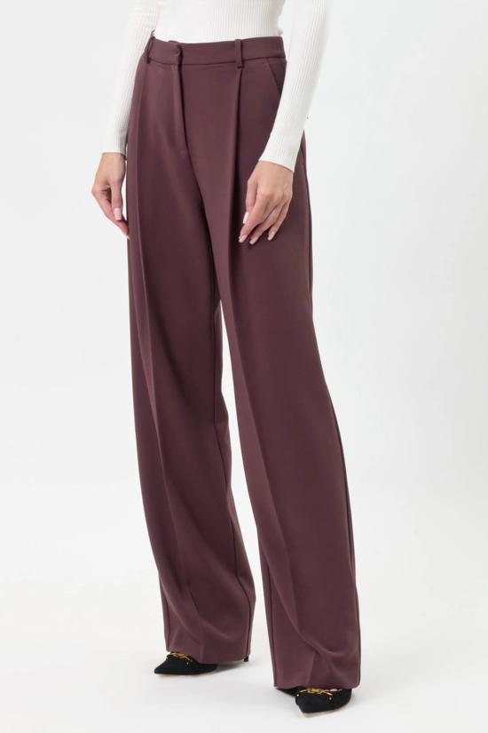 25FW 엘리자베타프랜치 스트레이트 팬츠 PA 125 56E2 V360 burgundy - ELISABETTA FRANCHI