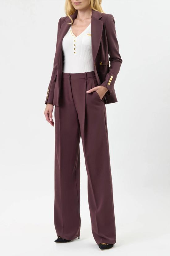 25FW 엘리자베타프랜치 스트레이트 팬츠 PA 125 56E2 V360 burgundy - ELISABETTA FRANCHI