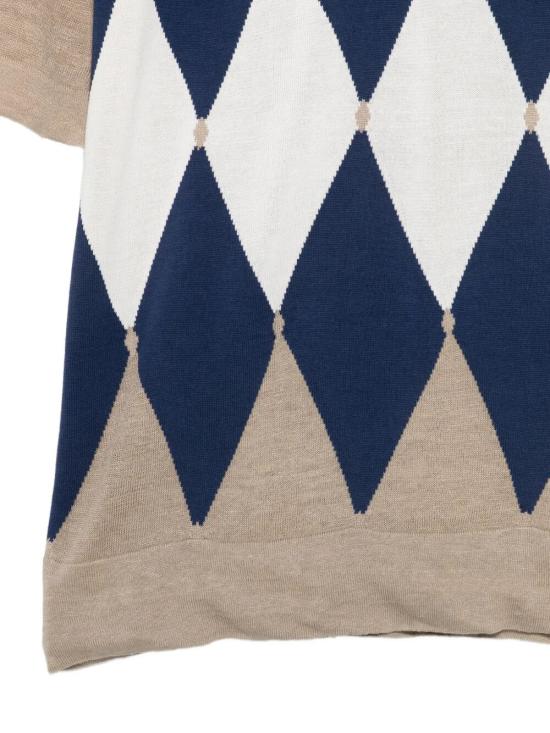 26SS 발렌타인 반팔 티셔츠 B2W025 14L20 94141 BEIGE BLU WHITE - BALLANTYNE