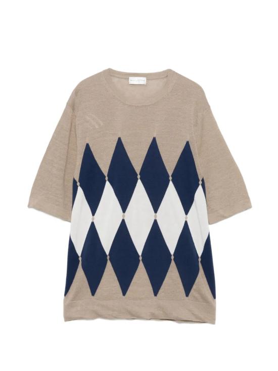 26SS 발렌타인 반팔 티셔츠 B2W025 14L20 94141 BEIGE BLU WHITE