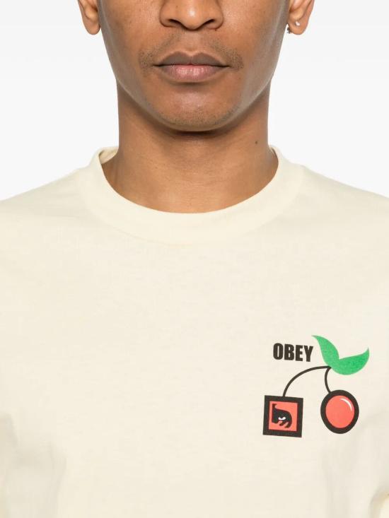 26SS 오베이 반팔 티셔츠 165264350 PLY PALE YELLOW - OBEY