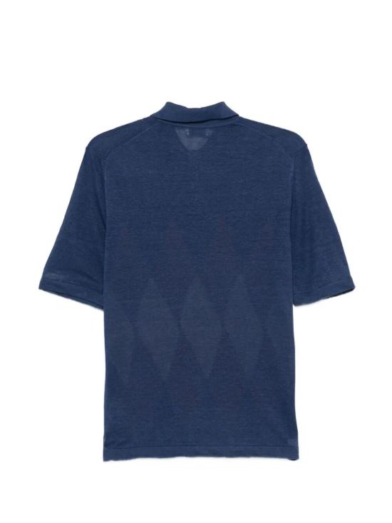 26SS 발렌타인 폴로 티셔츠 B2W026 14L20 93540 BLU VELVET CUOIO LIGHT BEIGE - BALLANTYNE