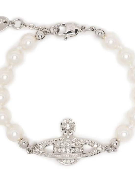 26SS 비비안웨스트우드 브레이슬릿 61030001 02P131P131 PLATINUM CRYSTAL PEARL - VIVIENNE WESTWOOD