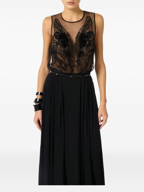 26SS 엘리자베타프랜치 미디 원피스 ABR4262E2 110 Black - ELISABETTA FRANCHI