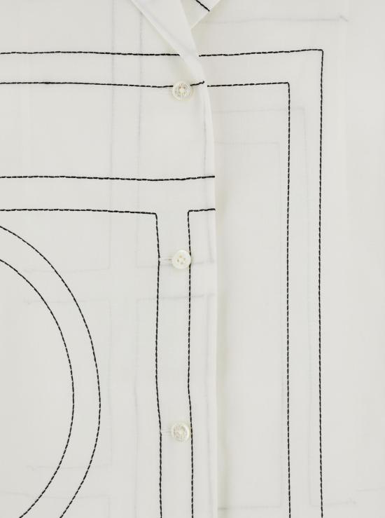 26SS 토템 블라우스/셔츠 243WRT976FB0239200 White - TOTEME