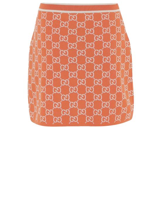 26SS 구찌 숏 스커트 856264XKE0M 6027 Orange
