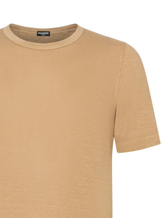 26SS 프랜지스 콜렉션 반팔 티셔츠 AU5360C 1018 Beige - FRANZESE COLLECTION