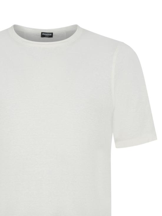 26SS 프랜지스 콜렉션 반팔 티셔츠 AU5360C 1003 White - FRANZESE COLLECTION