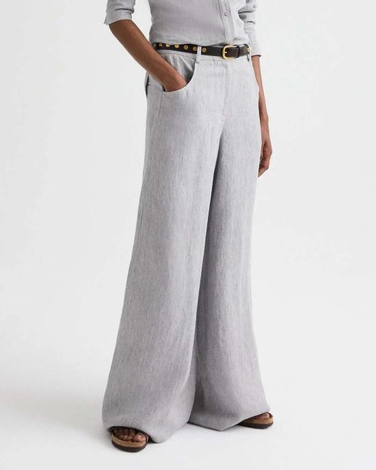  티더블유피 스트레이트 팬츠 Twp 딜런 팬츠 라이트 헤더 그레이 - TWP