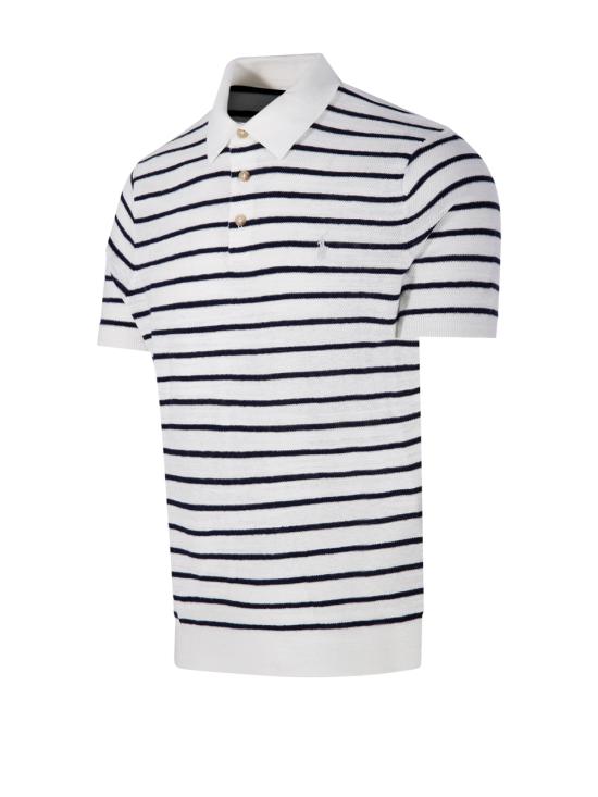 26SS 랄프 로렌 폴로 티셔츠 710B13894003 DECKWASH WHITE COMBO - RALPH LAUREN