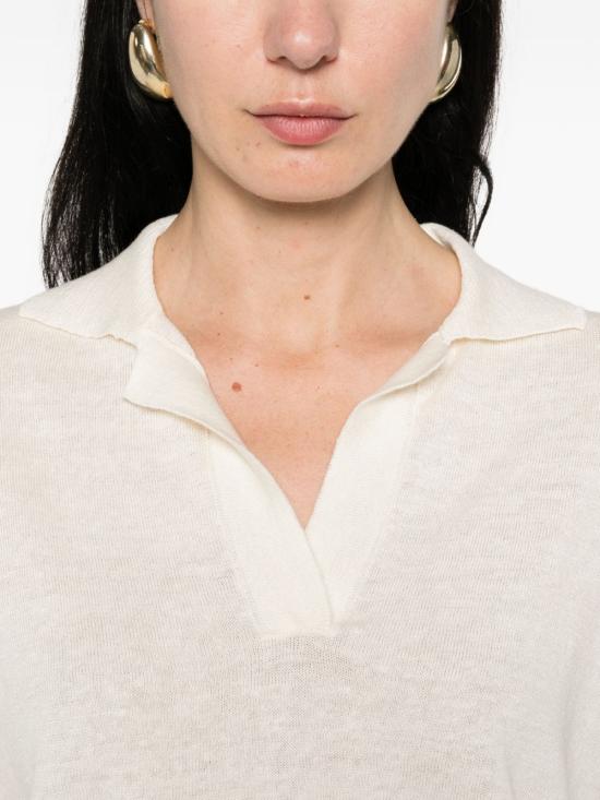 26SS 안네클레르 폴로 티셔츠 D1505 317001 White - ANNECLAIRE