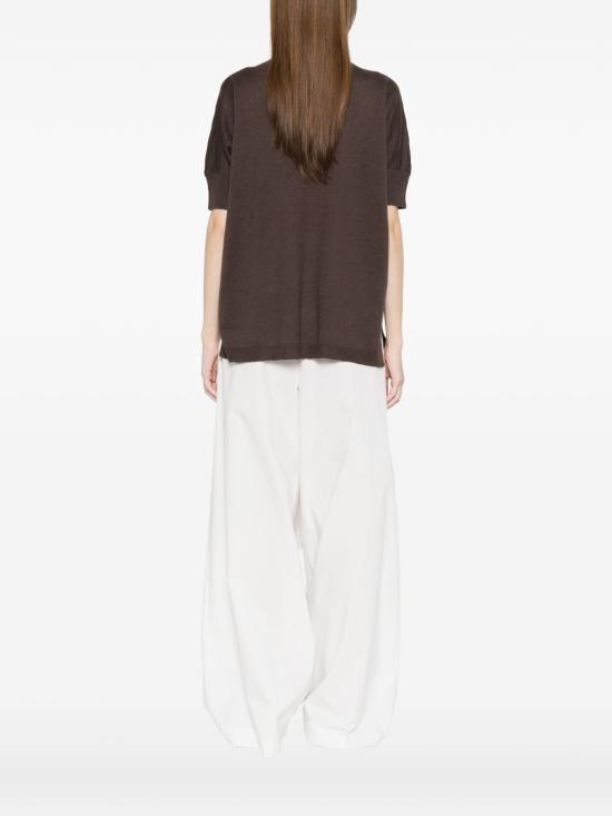 26SS 안네클레르 반팔 티셔츠 D1500 317912 Brown - ANNECLAIRE