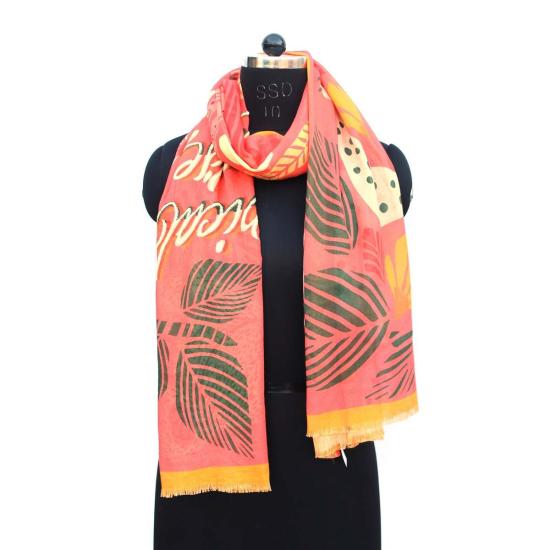  비스마야 머플러/스카프 Vismaya 트로피컬 파라다이스 스카프 오렌지