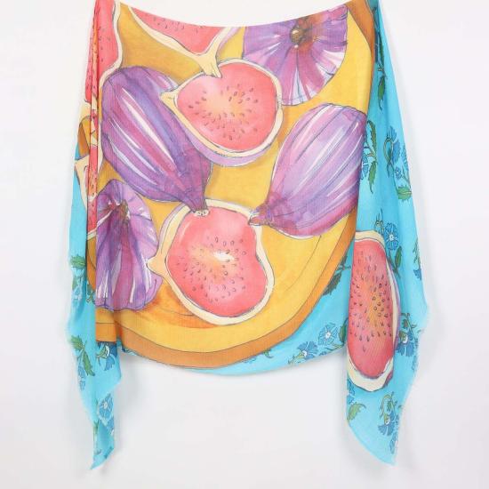  비스마야 머플러/스카프 Vismaya 미션 무화과 랩 블루 - VISMAYA