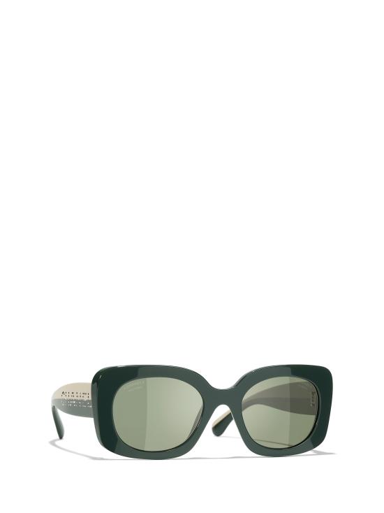 26FW 샤넬 선글라스 CH5563B 17029A GREEN - CHANEL