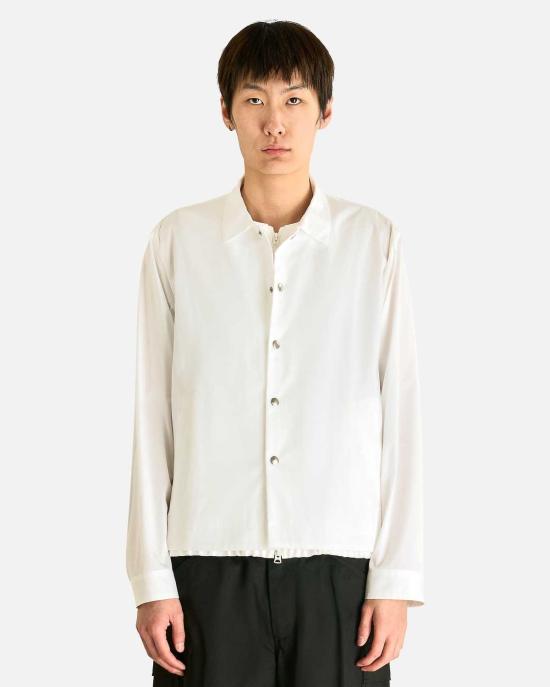  사카이 자켓 포플린 블라우스 재킷 오프 화이트