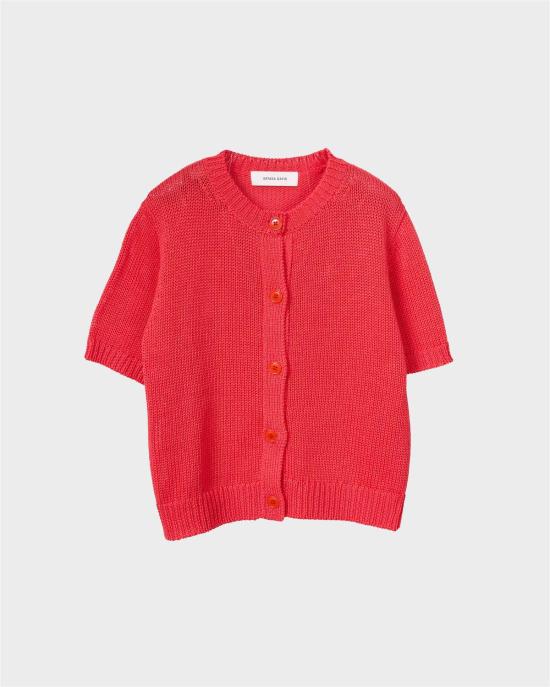  사야카 다비스 뉴욕 가디건 사야카 데이비스 뉴욕 테이프 얀 카디건 (버밀리온 색상) - SAYAKA DAVIS NEW YORK