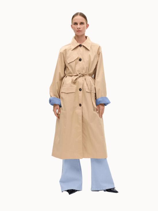  바움 운드 페르드가르텐 트렌치 코트 Baum und Pferdgarten Dortea 코트 베이지 - BAUM UND PFERDGARTEN