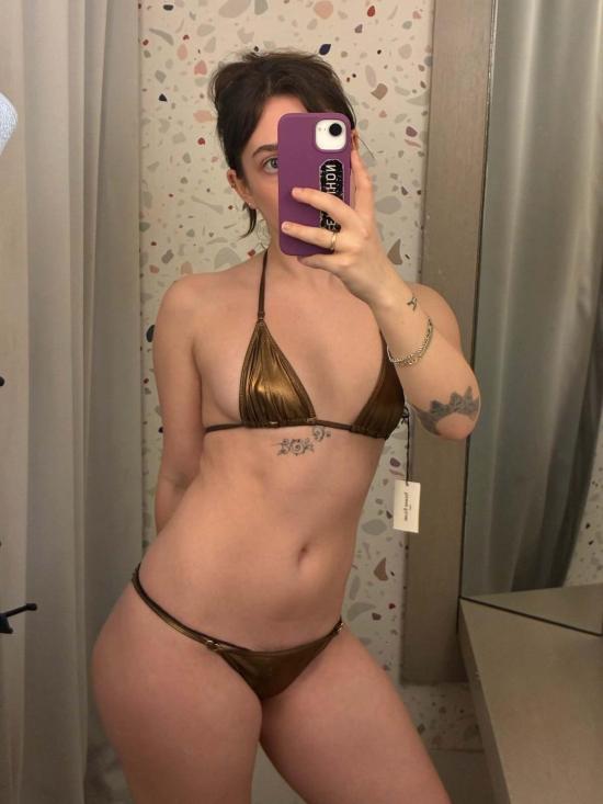  야스민 에슬라미 비키니 수영복 미카 트라이앵글 비키니 탑 코퍼 - YASMINE ESLAMI