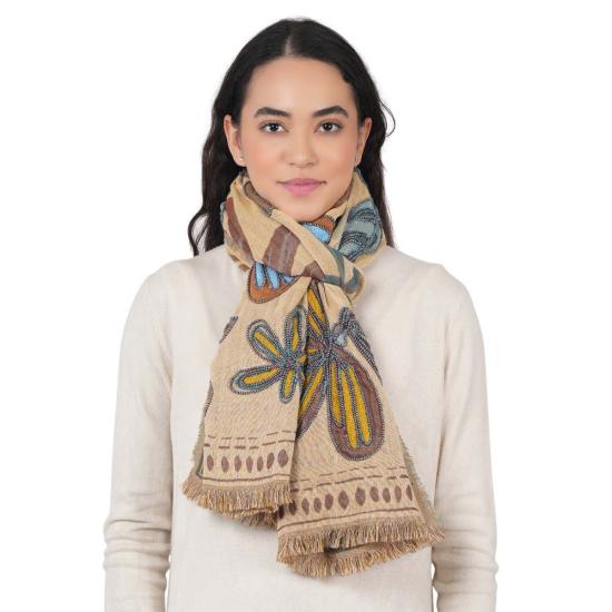  Vismaya 머플러/스카프 비스마야 캐니언 페탈 자수 스카프 - OTHER BRANDS