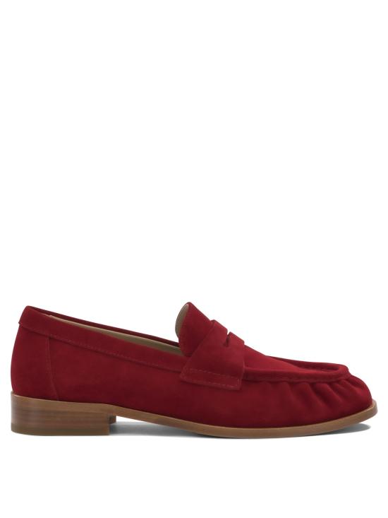 26SS 스트레티지아 로퍼 A6101VELOUR ROSSO Red