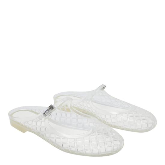  토리버치 힐/펌프스 멜로우 젤리 메리 제인 샌들 투명/은색 - TORY BURCH