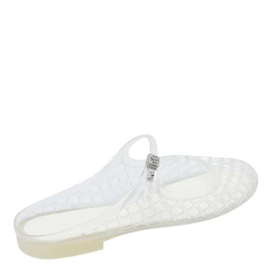  토리버치 힐/펌프스 멜로우 젤리 메리 제인 샌들 투명/은색 - TORY BURCH