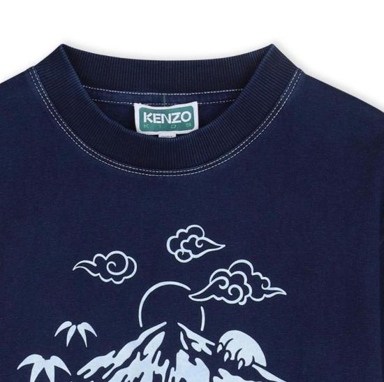 26SS [키즈] 겐조 티셔츠 K61673 84N Blue - KENZO