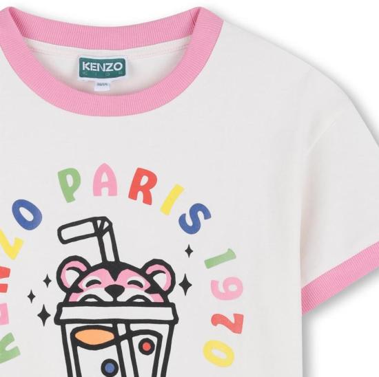 26SS [키즈] 겐조 티셔츠 K61770 117 Beige - KENZO