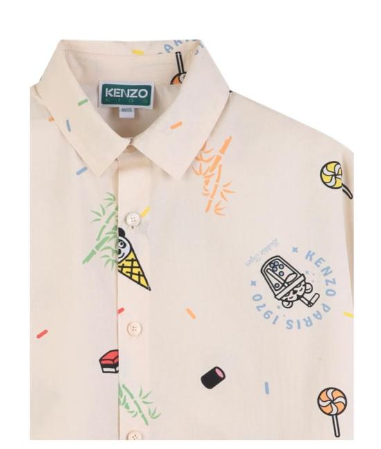 26SS [키즈] 겐조 셔츠 K61628 208 Beige - KENZO