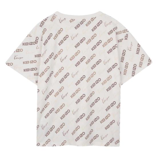 26SS [키즈] 겐조 티셔츠 K61686 117 Beige - KENZO