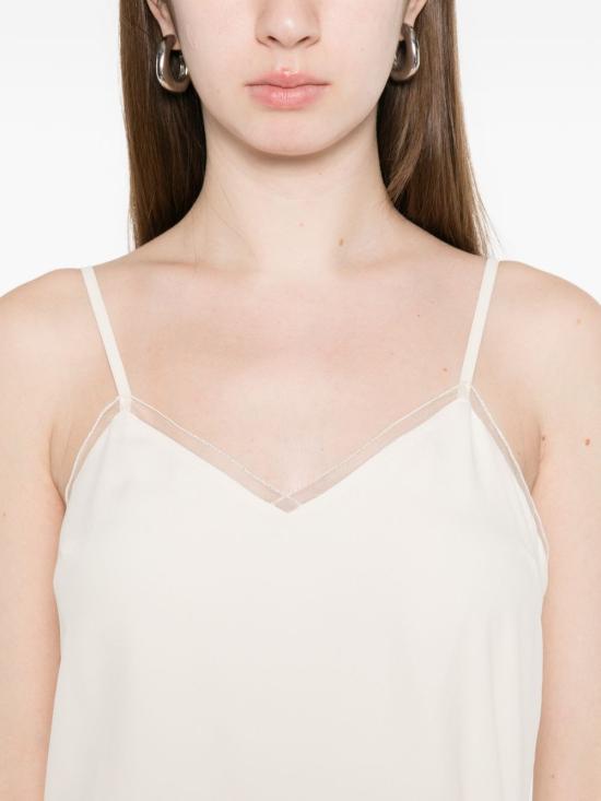 26SS 파비아나 필리피 민소매 티셔츠 TPD276F281 M1520145 Burro - FABIANA FILIPPI