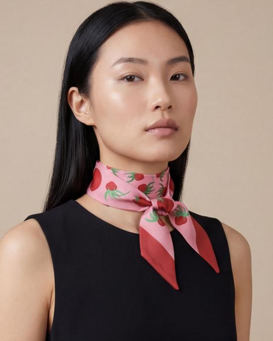  Centinelle 머플러/스카프 센티넬 토마토 트윌리 리본 스카프 - OTHER BRANDS