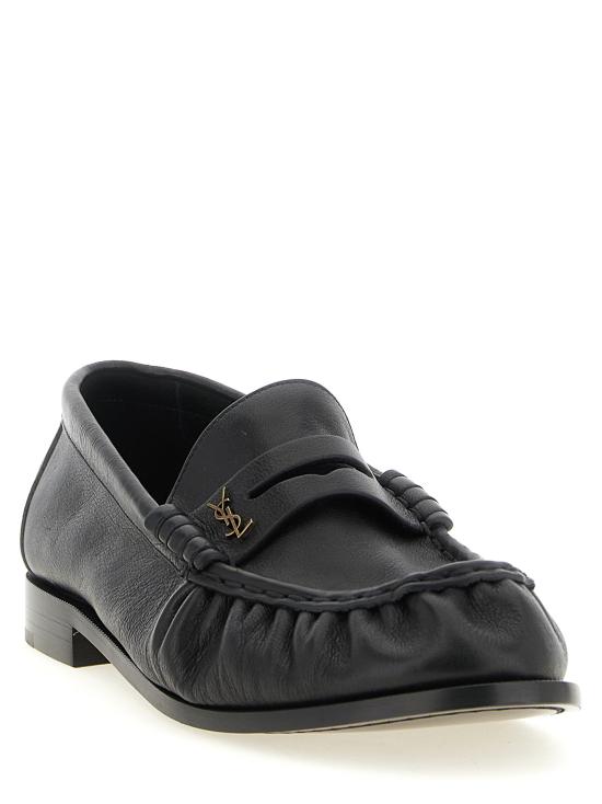 26SS 생로랑 로퍼 르   블랙 - SAINT LAURENT