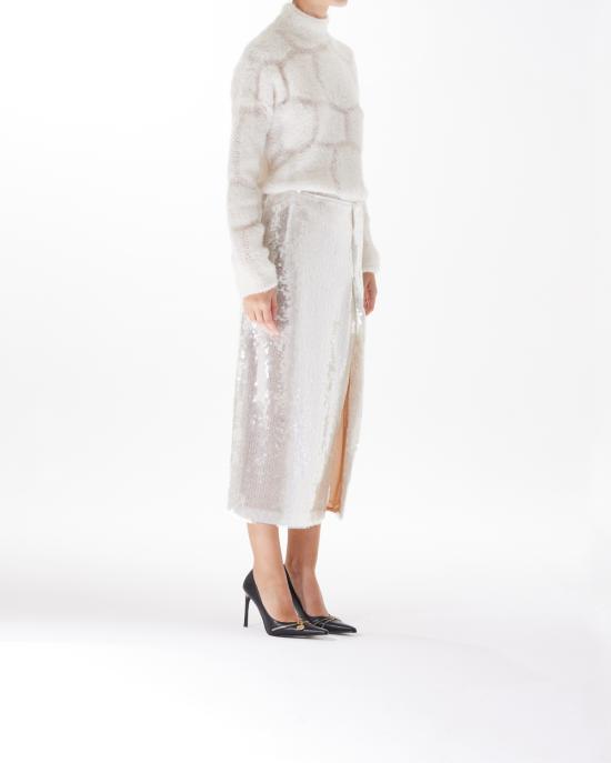  제니 롱 스커트 77AJE374 N0458 bianco BIANCO - GENNY