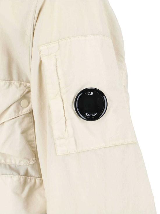  씨피 컴퍼니 자켓 C.P. 컴퍼니 플랫 나일론 고글 재킷 크림 - C.P. COMPANY