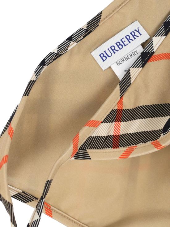  버버리 비치웨어 체크 수영복 팬티 베이지 - BURBERRY
