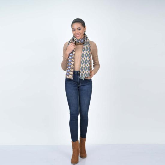  비스마야 머플러/스카프 칼레이도스코프 게이즈 스카프 골든 옐로우 - VISMAYA