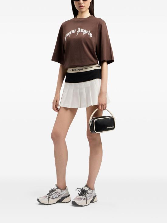 26SS 팜앤젤스 스웨터 PWAA079S26 JER0041003 Black off white - PALM ANGELS